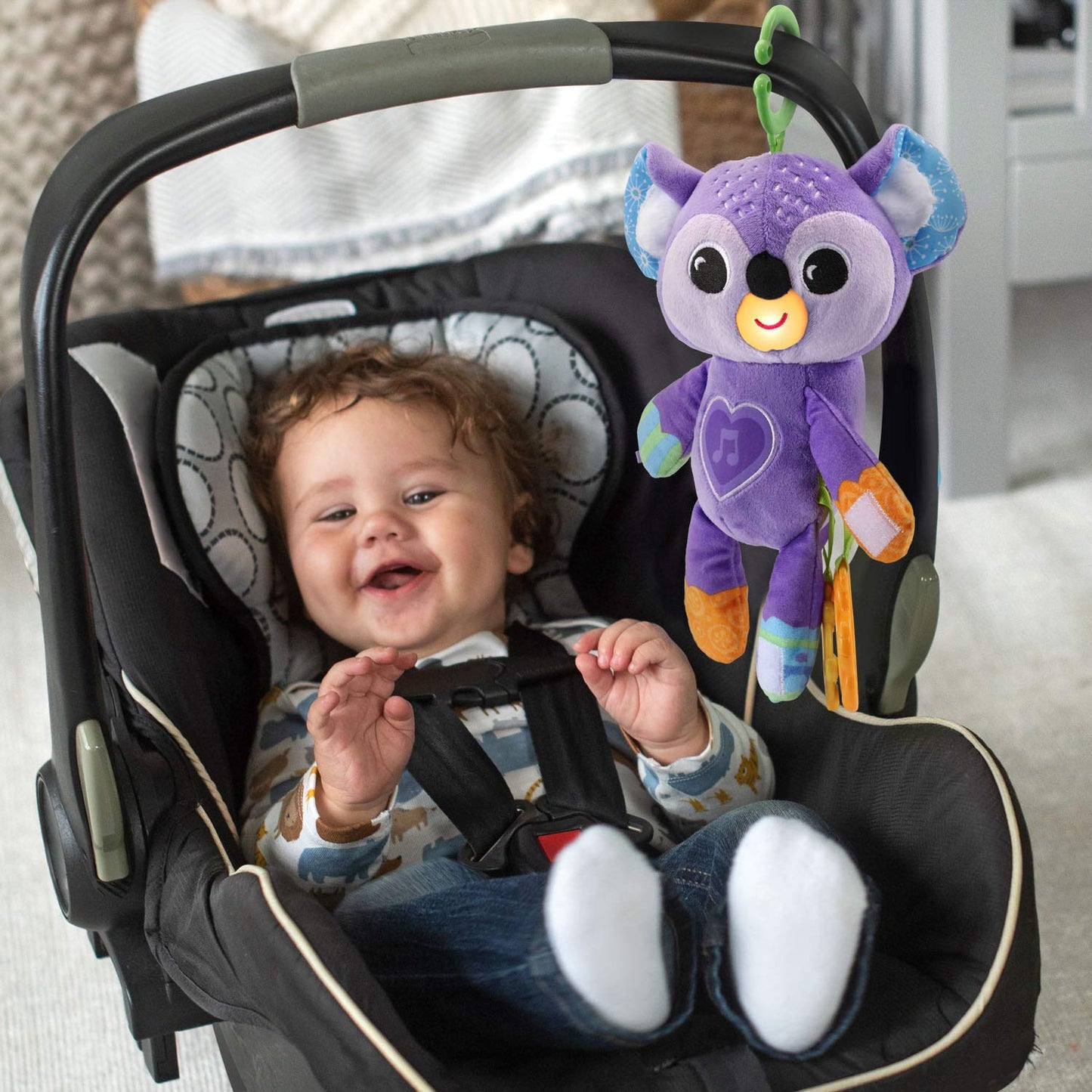 Vtech Grab And Go Koala Plush Take-Along Toy, Purple