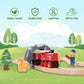 Giant Bean Forest Theme Wooden Train Set For Toddler- 36Pcs Expandable & Changeable Wooden Train Tracks Toy, For Kids Boys And G