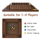 Primbarber Shut The Box Game Wooden 1 2 3 4 Players Shut The Box Board Games With 8 Dice Math Addition And Pub Close The Box Gam