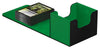 Ultimate Guard Sidewinder Synergy 100+, Deck Box For 100 Double-Sleeved Tcg Cards, Black/Green, Magnetic Closure & Microfiber In