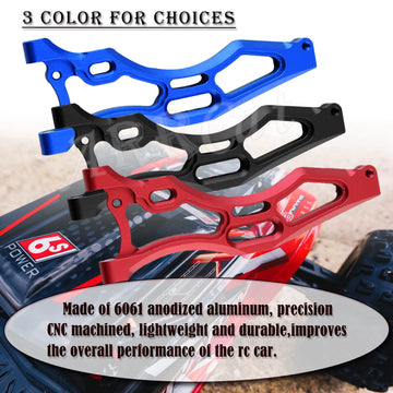Aluminum Front Lower Suspension A Arms for Arrma 1/8 Kraton 6S BLX, Outcast 6S BLX,Notorious 6S BLX,Talion 6S BLX,ARRCat RC Upgr