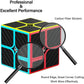 Roxenda 2X2X2 Speed Cube, 2 By 2 Magic Cube Smooth Puzzle Cube 50Mm (Carbon Fiber)