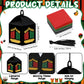 VIHOSE 16 Sets Kwanzaa Craft Kits Kwanzaa Candles Lantern DIY Craft Bulk African Heritage Suncatcher Kits Ornaments Holiday Part