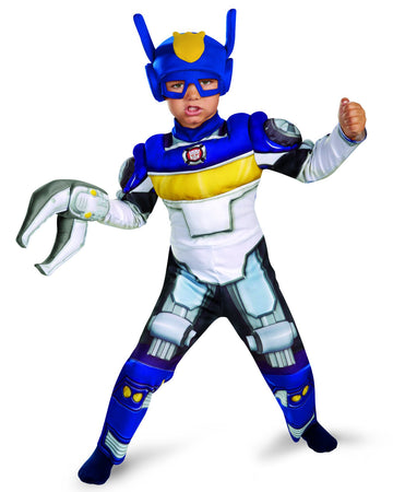 Boy'S Transformers Chase Rescue Bots Toddler Muscle Costume, 3T-4T