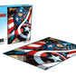 Buffalo Games Captain America 100 Piece Jigsaw Puzzle - Large Multicolor Paper Puzzle for Families - Model 4838