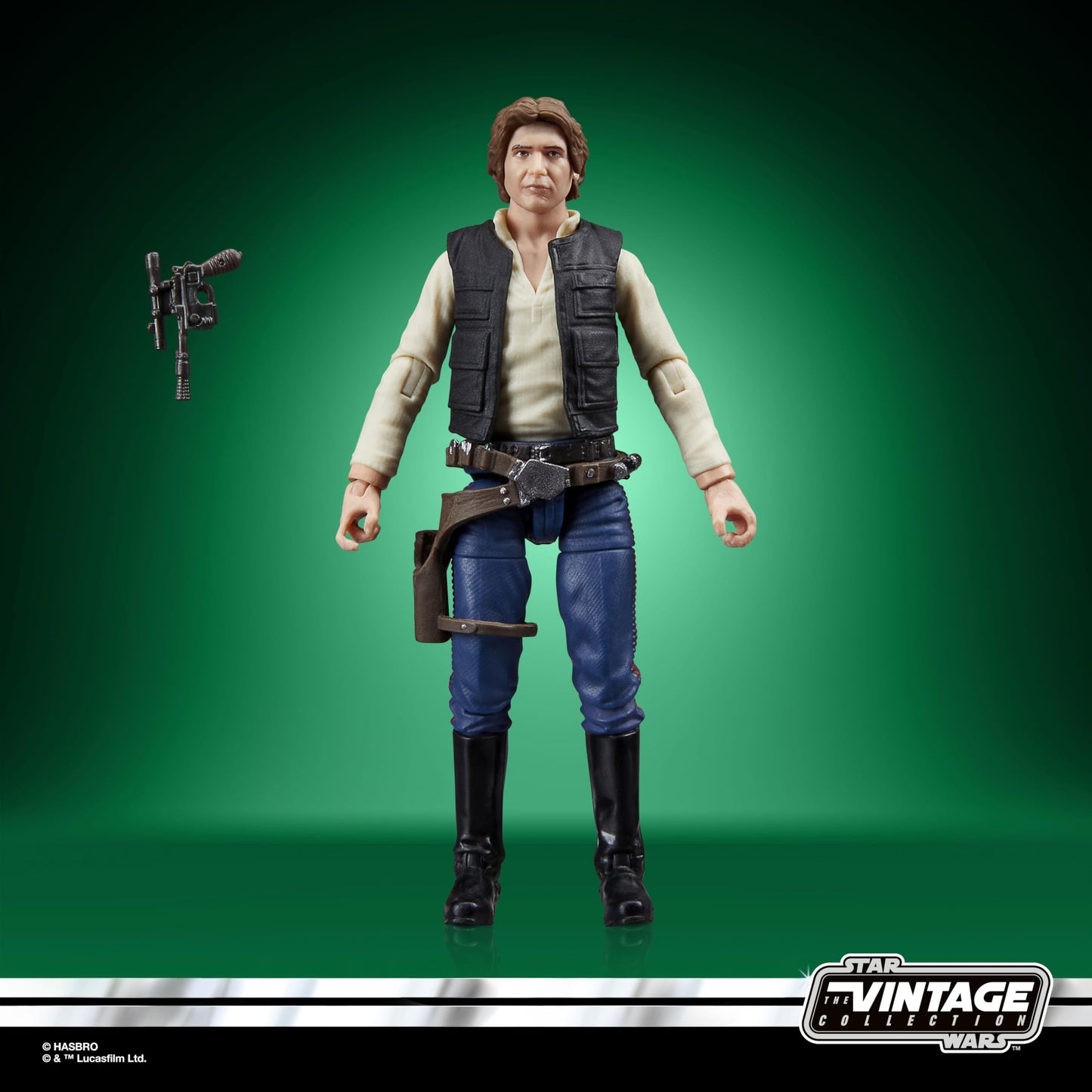 STAR WARS Vintage Collection Han Solo Action Figure, 3.75 Inch, Multicolor, Model G0921, Collectible Plastic Toy