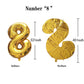 Shuntai 78Th Birthday Decorations For Men Women 78 Balloon Number Gold Jumbo Numbers 87 Foil Mylar Balloons With Happy Birthday