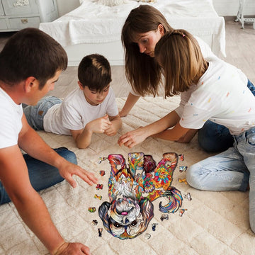 Wooden Puzzles For Adults, Wood Adult Puzzles, Shih Tzu Puzzles For Dog Lover, Birthday Puzzles Gifts For Women Men (M-10.6 * 11.4In 190Pcs)
