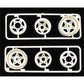 Tamiya 0555067 RC R Parts, Rear Wheels Set, for 58016 (TAM0555067)