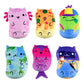 Cats vs Pickles Mystery Bags - 6pk Chonk Gold Wave Plushies - Multi-color, Bean Filled - Perfect for Kids, Stocking Stuffers