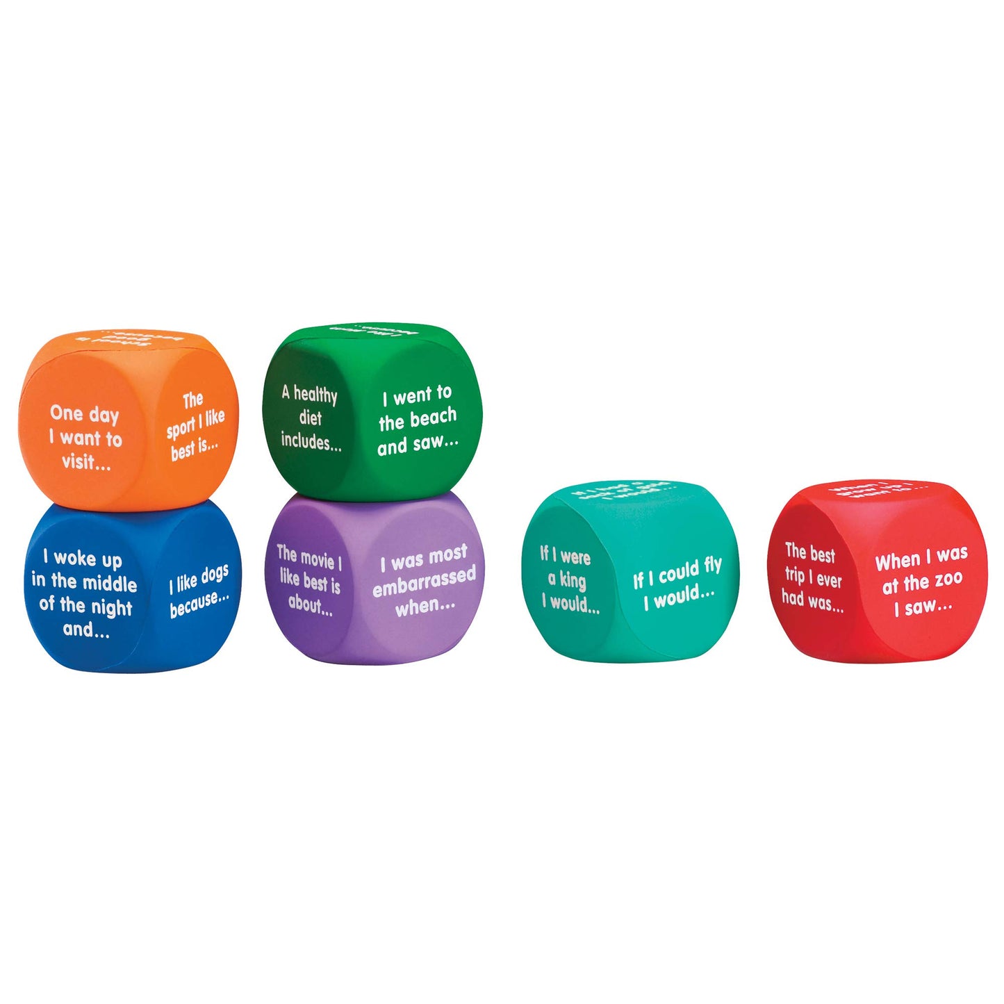 Learning Resources Writing Prompt Cubes, Early Vocabulary And Phonics Helper, Ages 5+, 1-5/8 L In