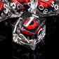 Role dice Beholder's Dragon Eye DND Dice Set, Liquid Core Cat Eye Sharp Edged Resin Dice for Dungeons and Dragons,7pcs RPG Polyh