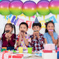 Rainbow Balloons, 10 Pcs 22 Inch 4D Gradient Mylar Foil Balloons Rainbow Party Decorations Round Sphere Foil Balloon, Great For