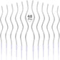 48 Pieces Twisty Birthday Candles Spiral Cake Candles with Holders Metallic Cake Cupcake Candles Long Thin Curly Coil Cake Candl