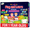 Sparklplay Educational Activity Box For 1 Year Old Boys & Girls | Birthday Gift For 1 Year Old | 5 Fun Filled Skill Building Act