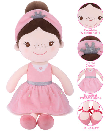 Gagaku Soft Baby Doll Toys (16''), My First Baby Rag Doll For 1 Year Old Girl Birthday Gift,Christmas Plush Toys Gift For Toddler Kids Infants - Ballet Girl