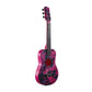 Cb Sky 30    Floral Print Acoustic Metal Strings Guitar/Girls Gift/Kids Musical Toys/Musical Instrument (Purplish Red)