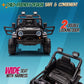 Joymor 12V Kids Ride On Truck With Remote Control, 4 Wheels Battery Powered Kids Car, Electric Play Car With Led Lights/Horn/Remote And Manual Control/3-5 Mph Speed/Gift For Girl Boy (Black)