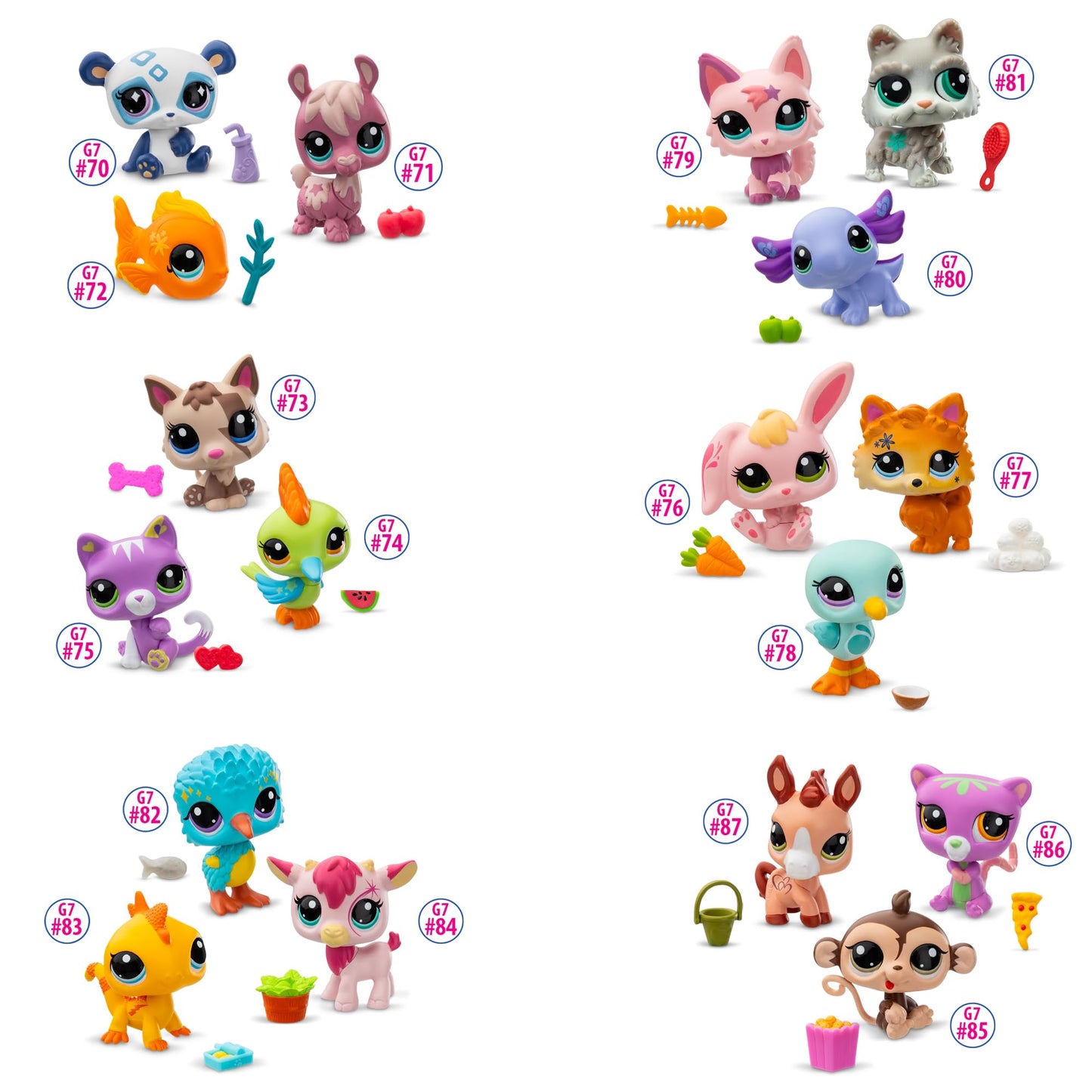 Littlest Pet Shop Pet Surprise Three Pack - Series 2 - Authentic PVC Mystery Figures - Multicolor - Ages 4+