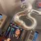 25 Balloon Number, Silver Number 25Th Birthday Balloons 40 Inch, 25 Or 52 Years Old Silver Birthday Decorations For Men Women, 2