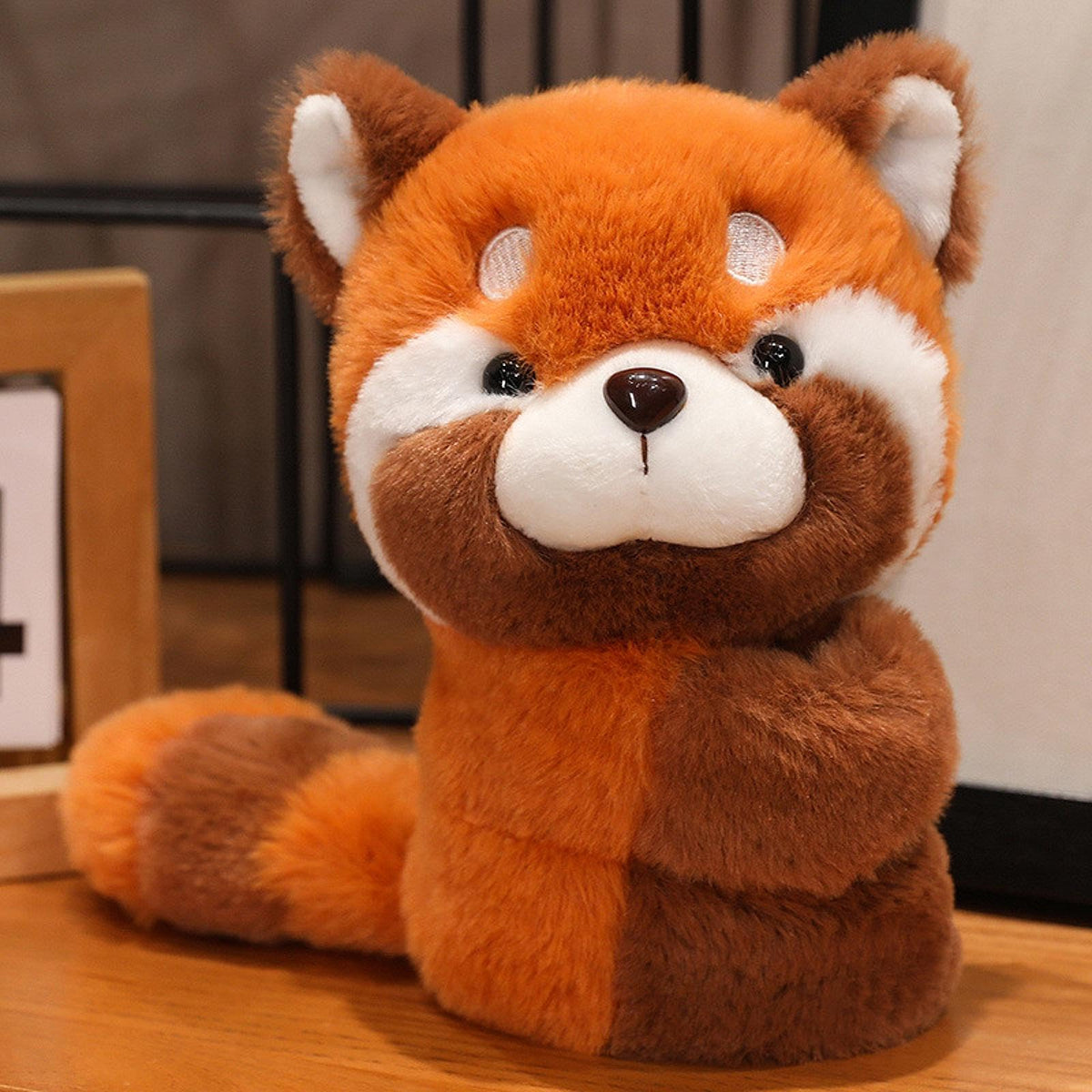 TRENDIVIBE Animal Bracelet Plush Doll Realistic Decor Cute Soft Interactive Toy Figures Panda| Plush Baby Toy | Soft Stuffed Toy