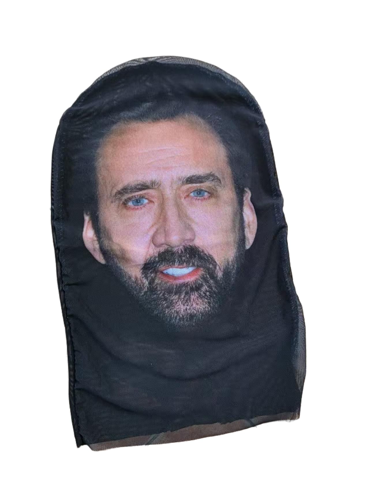 Celebrity Pdiddy Face Mesh Mask, Realistic Rapper Face Sheisty Mask Head, Full Face Funny Baraklava Hat, Cosplay Prop (Nicolasca