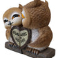Ebros Romantic Kissing Love Owl Couple Decor Statue 2 Piece Set Decorative Figurine Valentines Birds Pair Of Owls Holding Heart Shaped Sign Saying Owlways 4Ever