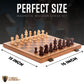 Chess Set Magnetic - enhanced Wooden Board Game with a Portable Wood Case and SeStorage for Pieces  Set for Kids and mature-themeds (Beech Wood) - Chess protective coveringy