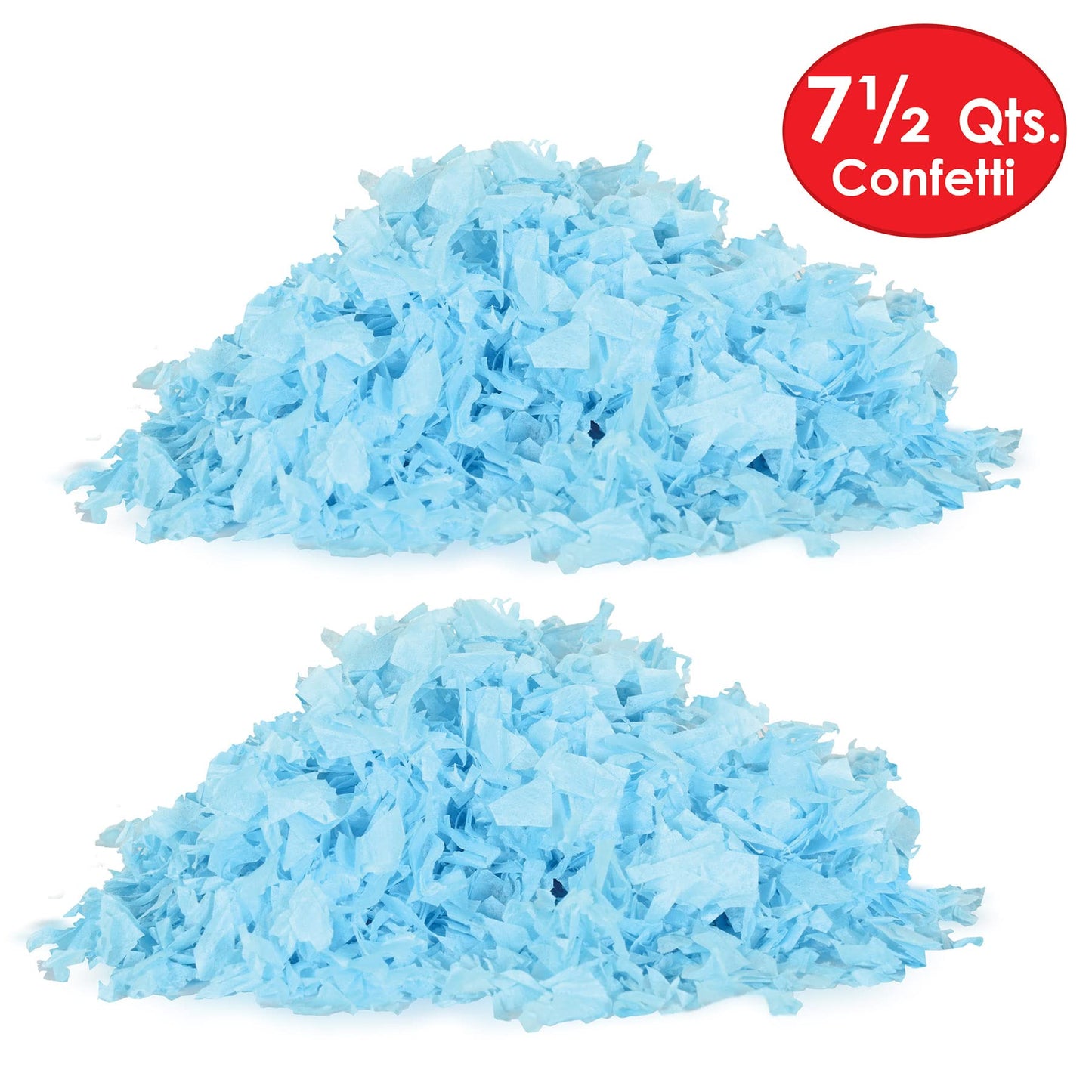 Beistle Tissue Confetti, 7.5 Quarts of Confetti in Package (Light Blue)