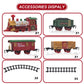 PUSITI Classic Christmas Train Set with Lights and Sounds Railway Tracks Sets Battery Operated Train Toy Models with 11.5 Ft Tra