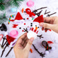 Aneco 12 Pack Christmas Snowman DIY Craft Build Snowman Craft Kit Christmas Decoration Air Dry Modeling Clay Winter Gift Game fo