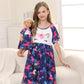 Bow Dream Girl Dress Cute And Matching American Girl Doll Clothes Accessories For Girls Dresses Set Size 140 Pink