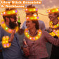 Light Up Glow Necklaces Bracelets Party Favors Accessories For Toddlers, 12 Pcs Orange Glow Sticks Pop Tubes For Kids, Glow Birt