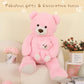 Tezituor Giant Teddy Bear Stuffed Animal 51In, Large Teddy Bear Mommy With Baby, Big Teddy Bear Stuffed Bear For Kids, Girlfriend On Mother'S Day, Valentine, Christmas, Baby Shower, Birthday, Pink
