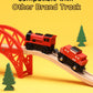 Sainsmart Jr. Wooden Train Set Accessories, 2 Pcs Motorized Train For Toddlers With Magnetic Connection, Battery Operated Train