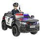 Police Car Ride On TOBBI Kid Car Cop Car for Kids to Drive with Parent Remote 12V Big Police Car Toys for Boys Toddler Electric 