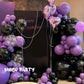 MEBAY Balloon Arch Kit - 146 Pcs Matte Black, Light Purple & Silver - Graduation, Birthday, Baby Shower & Wedding Decorations