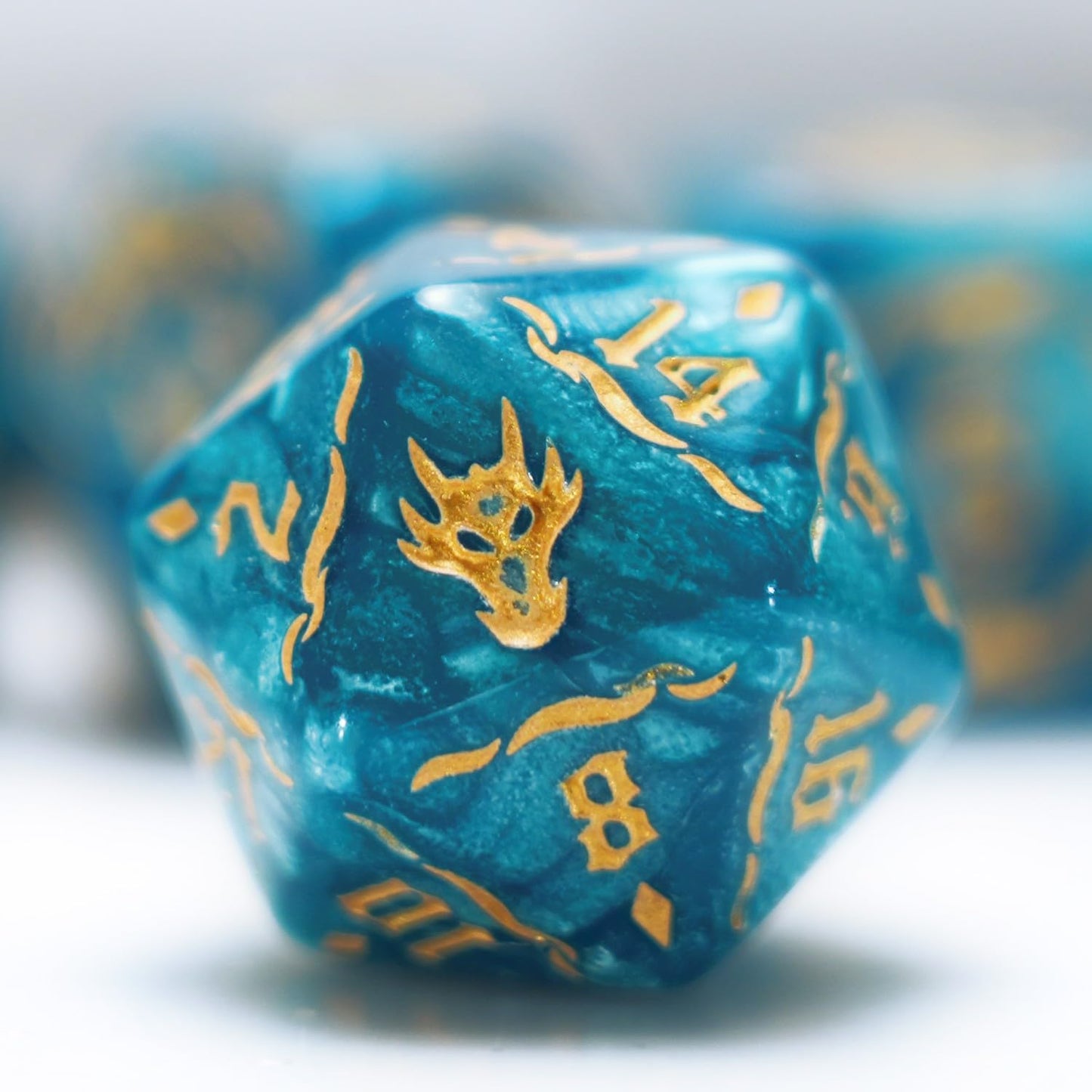 generic dice Set for Dungeon and Dragons D&D MTG 7-Die RPG Polyhedral Dice