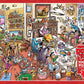 Cobble Hill 1000 Piece Puzzle - DoodleTown: Thanksgiving Togetherness - Cardboard, Model 44501, Sample Poster Included