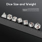 Owl DND Dice, DNDND 7PCS Resin D&D Dice with Velvet Bag for Dungeons and Dragons Role Playing Games and Tabletop Games(Owl