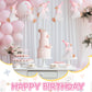 Poen Silly Goose Birthday Party Decorations - 5" x 6" Pink Paper Pinatas, Baby Shower Photo Props, First Birthday Supplies