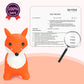Inpany Woodland Animal Baby Shower Decorations, Bouncy Fox Safari Hopper Toys, Toddlers Bouncing Jungle Forest Zoo Figures, Ride On Rubber Bouncer, Birthday Gifts For 2 3 4 Year Old Girl Boy