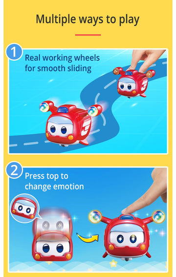 Super Wings Toys - 4 PCS Glow & Face-Changing Transformer Sets for Kids - Assorted Colors, Model 750491, Perfect for Ages 3-7