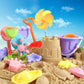 Beach Sand Toys For Kids - 31 Pcs Sandbox Toy Set For Kids 3-10, Sand Castle Toys With Water Wheel, Bucket, Shovel Tool Kit, Win