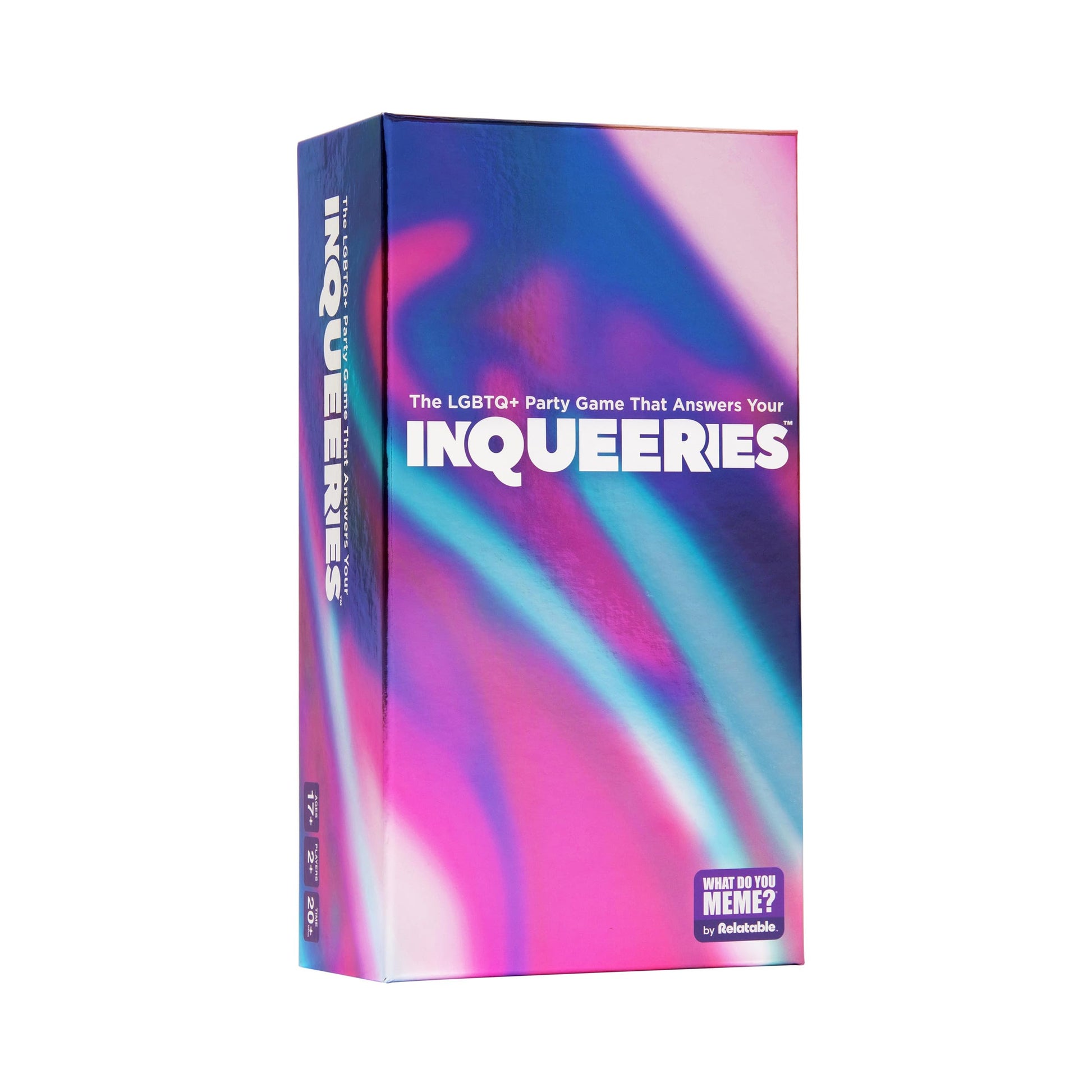 WHAT DO YOU MEME? InQueeries The Pride Party Game - 450 Cards Plus Winner's Crown  Pride Gifts  Gay Gifts  Pride Month Accessories