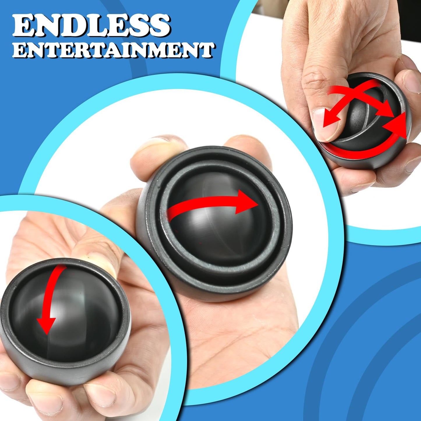 Fidget Toys Adults 4 Pcs, Sensory Figette Spinner Anxiety Stress Relief Toys Quiet Fidgets Gyro For Autism Adhd Kids Gifts Cool