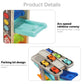 TOP BRIGHT Wooden Car Ramp for Toddlers, 6 Mini Cars Included, Colorful, Age 1-2, Model 334