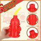 Panitay 24 Pcs 10oz Straw Fire Hydrant Cups with Lids Plastic Firefighter Patrol Party Favors Reusable Red Fire Truck Cup Decora