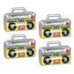 4 PCS Inflatable Boombox - 80s 90s Party Decorations Supplies Inflatable Boom - Rappers Hip Hop B-Boys Costume Accessories Box(1