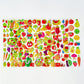 Six Vanka 3D Puffy Stickers For Kids, 8 Different Sheets Including Fruits Sticker For Boys And Girls